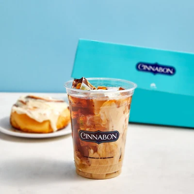 Cinnabon iced beverage